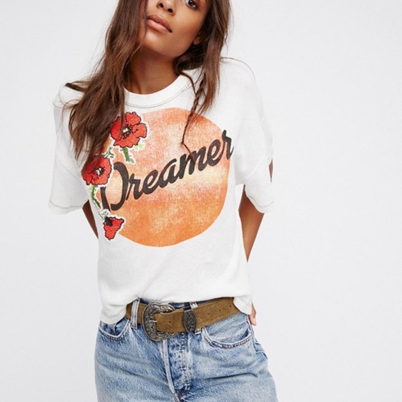Free People Tops - ⚡️SOLD⚡️ we the free oversized dreamer tee - size xs